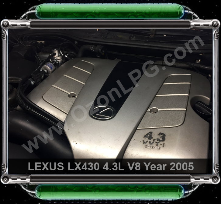 LPG Conversion LEXUS LS430 4.3L V8 year 2005 by OzonLPG